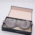 Wholesale luxury supersoft silk blackout eye mask sleep silk eye blindfold for night sleeping travel nap gift